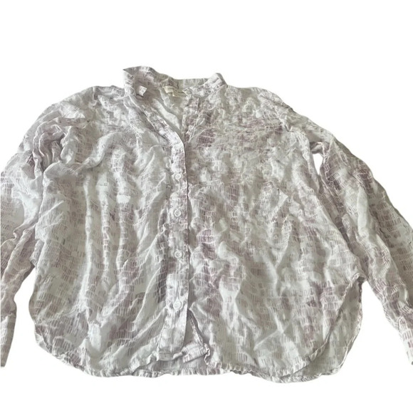 Cloth& Stone button front long sleeve shirt, size Medium - Picture 1 of 5